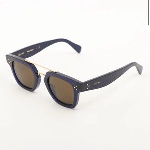 Authentic Céline Sunglasses- Navy Blue Frame w/ Brown Lenses Style CL4024UN
